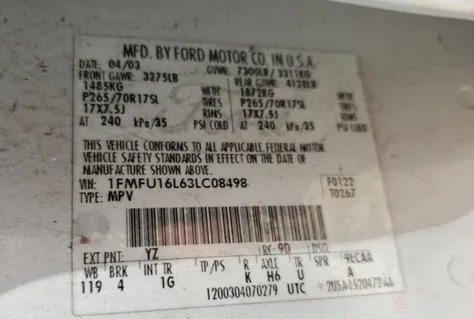 1FMFU16L63LC08498